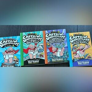 Captain underpants colour hardcover books 1-4